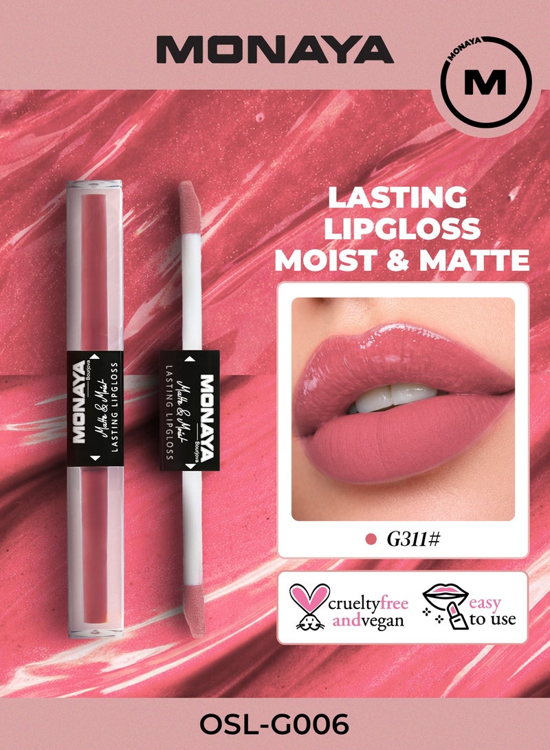 Monaya G006 Matte & Moist Lip Gloss – Long-Lasting, Velvet Matte Finish, Moisturizing, Non-Drying, Lip Care, Cruelty-Free Makeup - Image 1